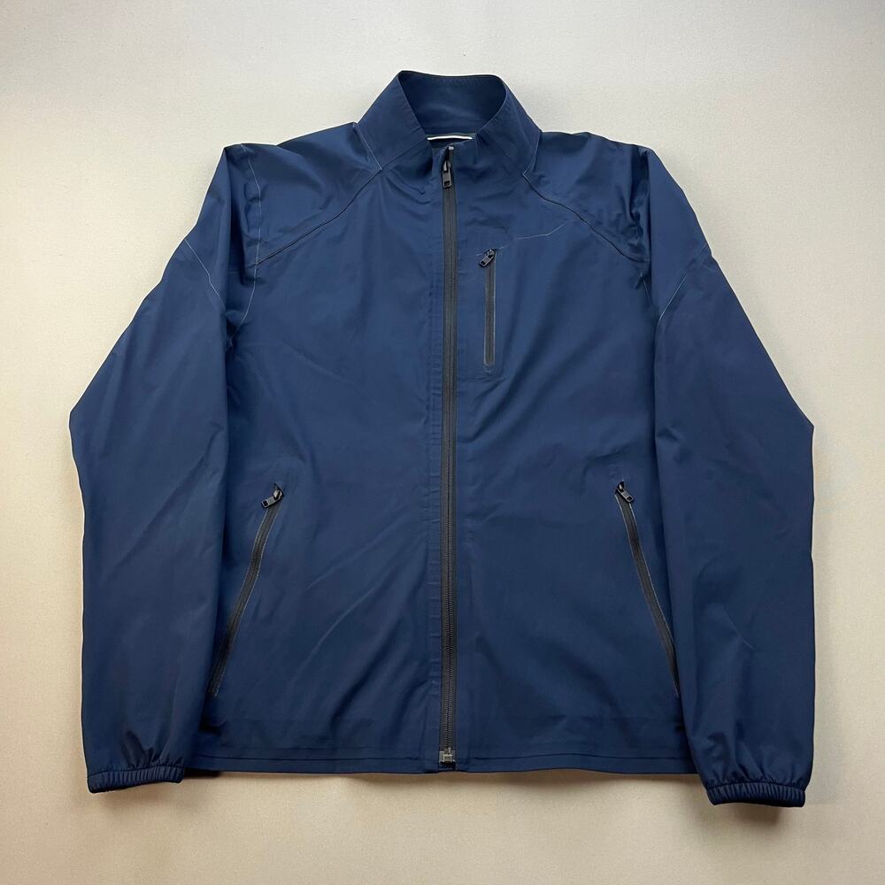 Aether First Light Jacket Windbreaker Womens 1 XS Navy Blue Performance Full Zip